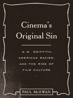cover image of Cinema's Original Sin
